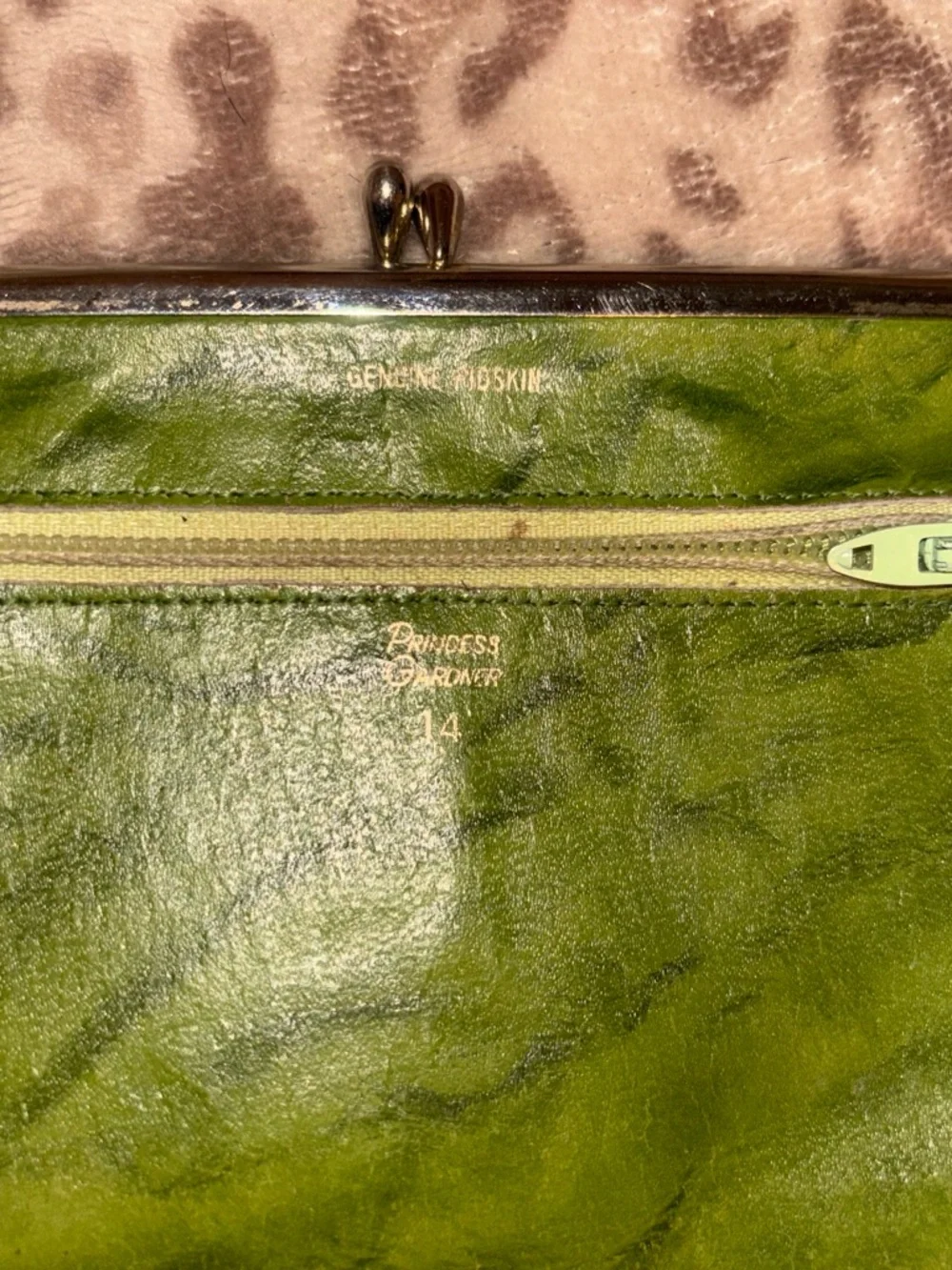 Vintage 60s Genuine Pigskin coin purse